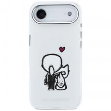 Carcasa Karl Lagerfeld Karl and Choupette Back cu MagSafe compatibila cu iPhone 17 Air, Transparent