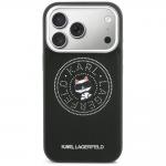 Husa Karl Lagerfeld Point and Choupette Sketch cu MagSafe compatibila cu iPhone 17 Pro, Negru 2 - lerato.ro