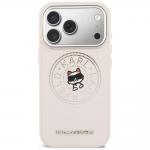 Husa Karl Lagerfeld Point and Choupette Sketch cu MagSafe compatibila cu iPhone 17 Pro Max, Roz 2 - lerato.ro