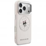 Husa Karl Lagerfeld Point and Choupette Sketch cu MagSafe compatibila cu iPhone 17 Pro, Roz 5 - lerato.ro