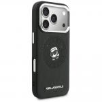 Husa Karl Lagerfeld Point and Karl Sketch cu MagSafe compatibila cu iPhone 17 Pro, Negru 5 - lerato.ro