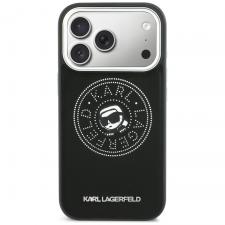 Husa Karl Lagerfeld Point and Karl Sketch cu MagSafe compatibila cu iPhone 17 Pro Max, Negru