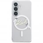 Husa Karl Lagerfeld IML KC Script cu MagSafe compatibila cu Samsung Galaxy S26 Plus, Transparent 2 - lerato.ro
