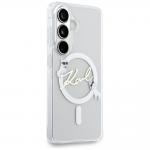 Husa Karl Lagerfeld IML KC Script cu MagSafe compatibila cu Samsung Galaxy S26 Plus, Transparent 5 - lerato.ro