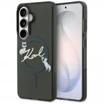 Husa Karl Lagerfeld IML KC Script cu MagSafe compatibila cu Samsung Galaxy S26 Plus, Negru 4 - lerato.ro
