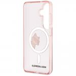 Husa Karl Lagerfeld IML Peekaboo Choupette cu MagSafe compatibila cu Samsung Galaxy S26, Roz 8 - lerato.ro