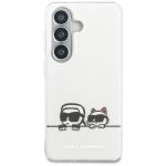 Husa Karl Lagerfeld IML Peekaboo Karl and Choupette cu MagSafe compatibila cu Samsung Galaxy S26 Plus, Transparent 2 - lerato.ro