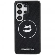 Husa Karl Lagerfeld IML Repeated Choupette cu MagSafe compatibila cu Samsung Galaxy S26 Ultra, Negru