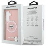 Husa Karl Lagerfeld IML Repeated Choupette cu MagSafe compatibila cu Samsung Galaxy S26, Roz 9 - lerato.ro