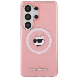 Husa Karl Lagerfeld IML Repeated Choupette cu MagSafe compatibila cu Samsung Galaxy S26 Ultra, Roz