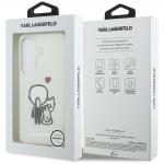 Husa Karl Lagerfeld IML Karl and Choupette cu MagSafe compatibila cu Samsung Galaxy S26, Transparent 9 - lerato.ro