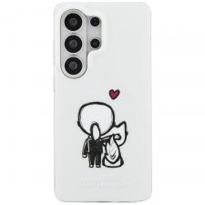 Husa Karl Lagerfeld IML Karl and Choupette cu MagSafe compatibila cu Samsung Galaxy S26 Ultra, Transparent