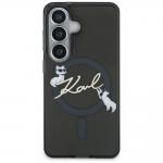 Husa Karl Lagerfeld IML KC Script cu MagSafe compatibila cu Samsung Galaxy S26, Negru 2 - lerato.ro