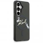 Husa Karl Lagerfeld IML KC Script cu MagSafe compatibila cu Samsung Galaxy S26, Negru 5 - lerato.ro