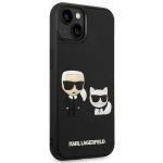 Carcasa Karl Lagerfeld Karl and Choupette Ikonik 3D compatibila cu iPhone 14 Plus / 15 Plus, Negru 5 - lerato.ro