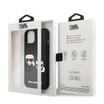 Carcasa Karl Lagerfeld Karl and Choupette Ikonik 3D compatibila cu iPhone 14 Plus / 15 Plus, Negru 9 - lerato.ro
