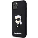 Carcasa Karl Lagerfeld 3D Rubber Ikonik compatibila cu iPhone 14 Plus / 15 Plus, Negru 3 - lerato.ro