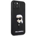 Carcasa Karl Lagerfeld 3D Rubber Ikonik compatibila cu iPhone 14 Plus / 15 Plus, Negru 5 - lerato.ro