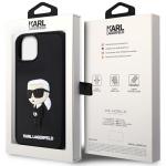 Carcasa Karl Lagerfeld 3D Rubber Ikonik compatibila cu iPhone 14 Plus / 15 Plus, Negru 9 - lerato.ro
