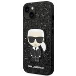 Carcasa Karl Lagerfeld Glitter Flakes Ikonik compatibila cu iPhone 14 Plus / 15 Plus, Negru 3 - lerato.ro