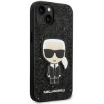 Carcasa Karl Lagerfeld Glitter Flakes Ikonik compatibila cu iPhone 14 Plus / 15 Plus, Negru 5 - lerato.ro