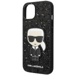 Carcasa Karl Lagerfeld Glitter Flakes Ikonik compatibila cu iPhone 14 Plus / 15 Plus, Negru 7 - lerato.ro