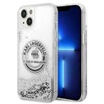 Carcasa Karl Lagerfeld Liquid Glitter compatibila cu iPhone 14 Plus / 15 Plus, Silver 4 - lerato.ro