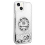 Carcasa Karl Lagerfeld Liquid Glitter compatibila cu iPhone 14 Plus / 15 Plus, Silver 5 - lerato.ro