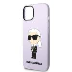 Carcasa Guess Silicone Ikonik Karl compatibila cu iPhone 14 Plus / 15 Plus, Violet 7 - lerato.ro