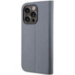 Husa flip cover Karl Lagerfeld Saffiano Karl and Choupette compatibila cu iPhone 14 Pro Max, Silver 3 - lerato.ro