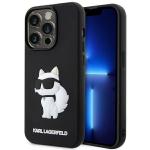 Husa Karl Lagerfeld Rubber Choupette 3D compatibila cu iPhone 14 Pro Max, Negru 4 - lerato.ro
