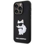 Husa Karl Lagerfeld Rubber Choupette 3D compatibila cu iPhone 14 Pro Max, Negru 3 - lerato.ro