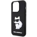 Husa Karl Lagerfeld Rubber Choupette 3D compatibila cu iPhone 14 Pro Max, Negru 7 - lerato.ro