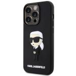 Husa Karl Lagerfeld Rubber Ikonik 3D compatibila cu iPhone 14 Pro Max, Negru 3 - lerato.ro