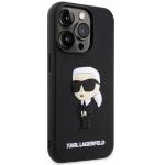 Husa Karl Lagerfeld Rubber Ikonik 3D compatibila cu iPhone 14 Pro Max, Negru 5 - lerato.ro