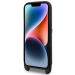 Husa Karl Lagerfeld Crossbody Saffiano Karl and Choupette compatibila cu iPhone 14 Pro Max, Negru 6 - lerato.ro