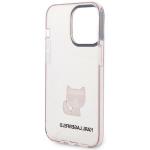 Carcasa Karl Lagerfeld Choupette Body compatibila cu iPhone 14 Pro Max, Roz / Transparent 8 - lerato.ro