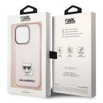 Carcasa Karl Lagerfeld Choupette Body compatibila cu iPhone 14 Pro Max, Roz / Transparent 9 - lerato.ro