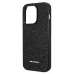 Husa Karl Lagerfeld Glitter Plaque Logo compatibila cu iPhone 14 Pro Max, Negru 7 - lerato.ro