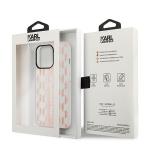 Husa Karl Lagerfeld Mono Vertical Stripe compatibila cu iPhone 14 Pro Max, Roz 9 - lerato.ro