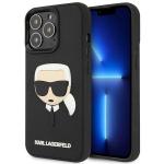 Husa Karl Lagerfeld 3D Rubber Karl Head compatibila cu iPhone 14 Pro Max, Negru 4 - lerato.ro