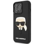 Husa Karl Lagerfeld 3D Rubber Karl Head compatibila cu iPhone 14 Pro Max, Negru 3 - lerato.ro