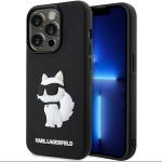 Husa Karl Lagerfeld 3D Rubber Choupette compatibila cu iPhone 14 Pro, Negru 4 - lerato.ro