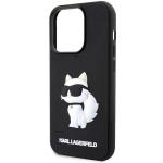 Husa Karl Lagerfeld 3D Rubber Choupette compatibila cu iPhone 14 Pro, Negru 7 - lerato.ro