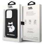 Husa Karl Lagerfeld 3D Rubber Choupette compatibila cu iPhone 14 Pro, Negru 9 - lerato.ro