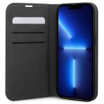 Husa flip cover Karl Lagerfeld Saffiano Karl and Choupette compatibila cu iPhone 14 Pro, Silver 5 - lerato.ro