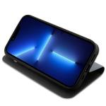 Husa flip cover Karl Lagerfeld Saffiano Karl and Choupette compatibila cu iPhone 14 Pro, Silver 7 - lerato.ro