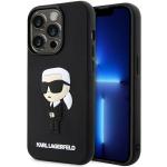 Husa Karl Lagerfeld 3D Rubber Ikonik compatibila cu iPhone 14 Pro, Negru 4 - lerato.ro