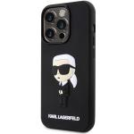 Husa Karl Lagerfeld 3D Rubber Ikonik compatibila cu iPhone 14 Pro, Negru 3 - lerato.ro