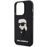 Husa Karl Lagerfeld 3D Rubber Ikonik compatibila cu iPhone 14 Pro, Negru 7 - lerato.ro